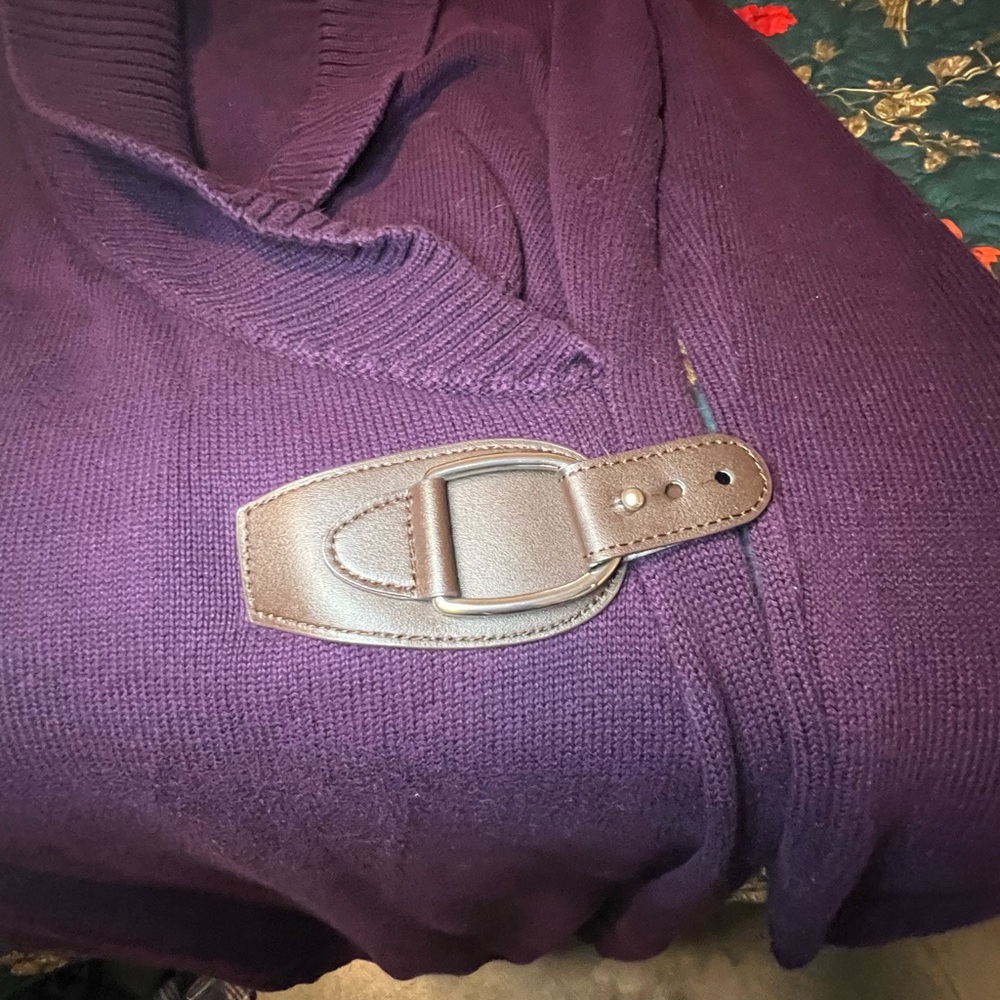 Lauren by Ralph Lauren Sweater Dress 💜🤎 - Picture 3 of 7